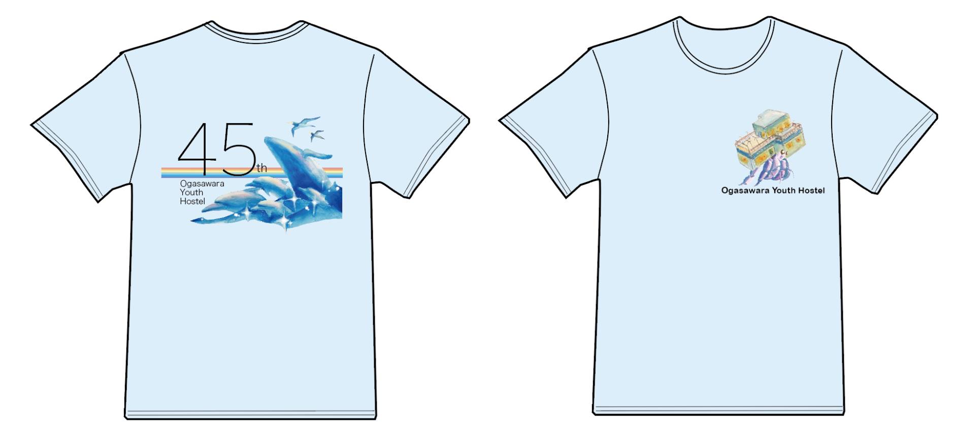 45周年記念Tシャツ 水色