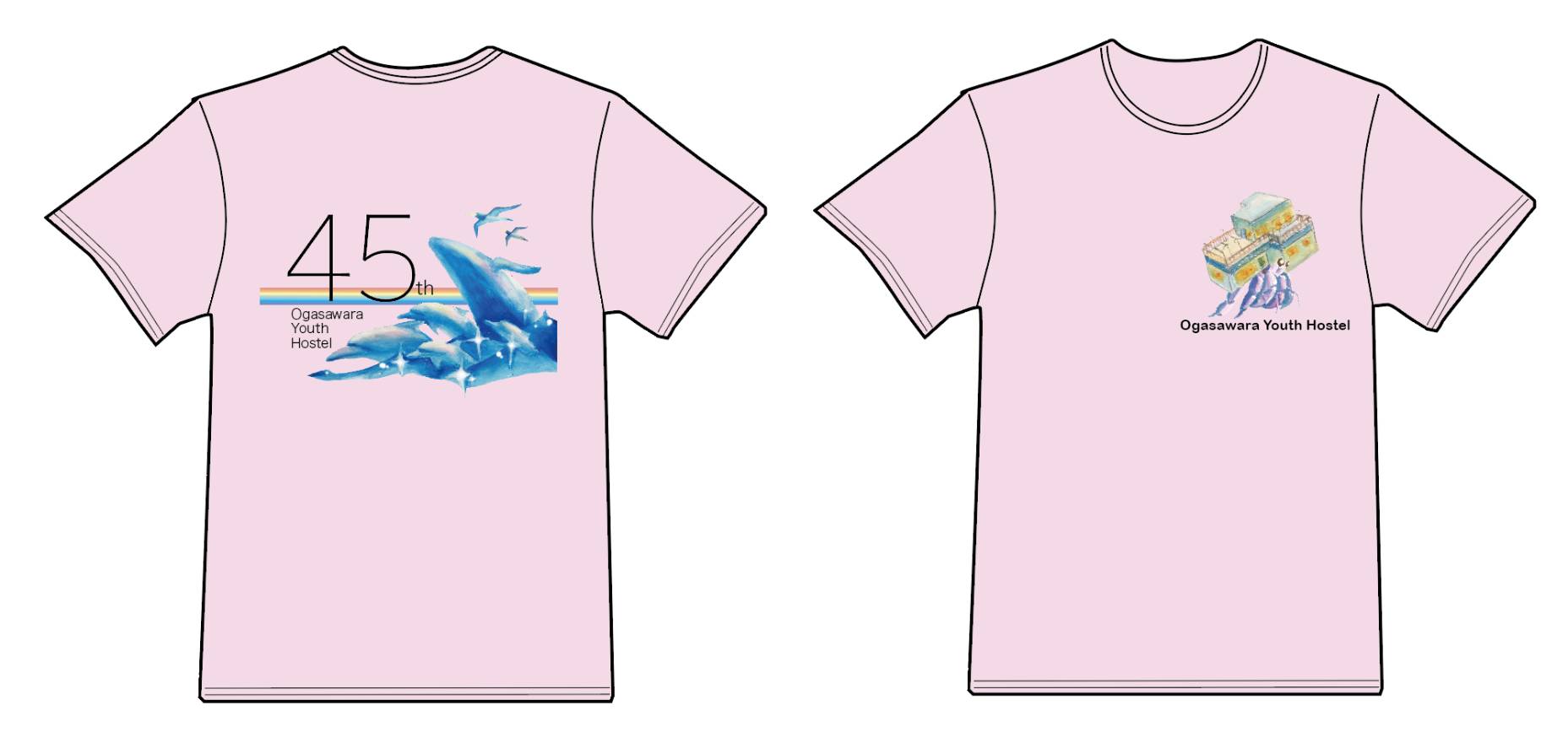 45周年記念Tシャツ ピンク